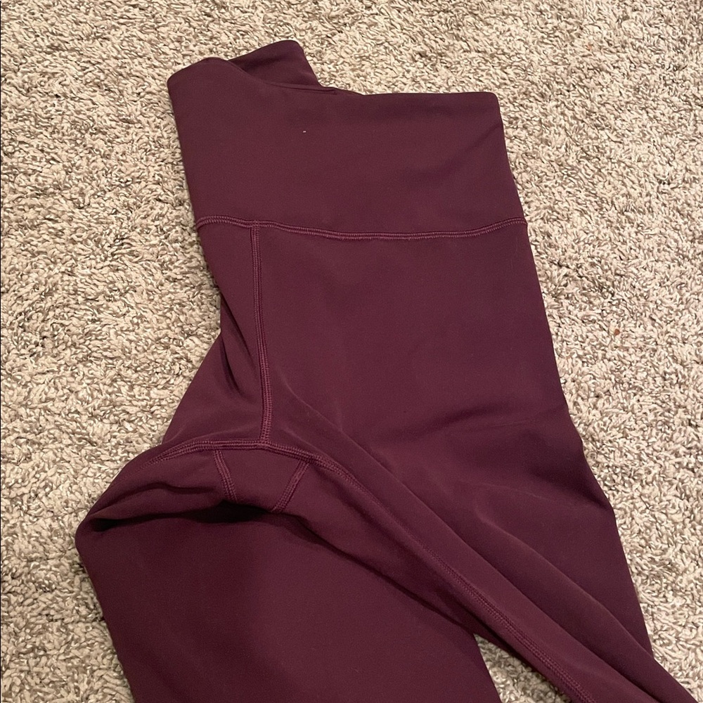 Athleta Elation Straight Leg Pant Size Medium in Maroon - Picture 6 of 6